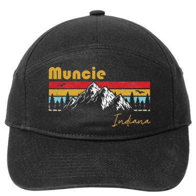 Muncie Indiana Roots Hometown Vintage Home State Pride 7-Panel Snapback Hat