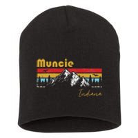 Muncie Indiana Roots Hometown Vintage Home State Pride Short Acrylic Beanie