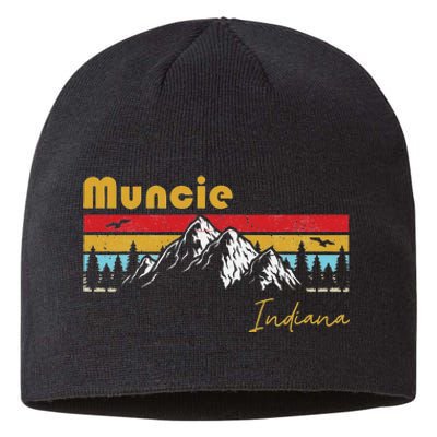 Muncie Indiana Roots Hometown Vintage Home State Pride Sustainable Beanie