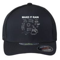 Make It Rain Cycle Process Sketch Flexfit Unipanel Trucker Cap