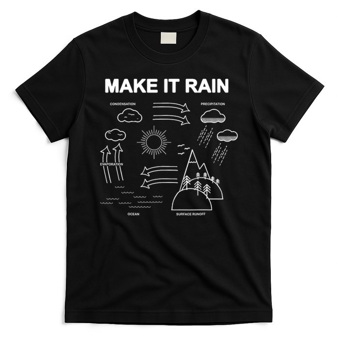 Make It Rain Cycle Process Sketch T-Shirt