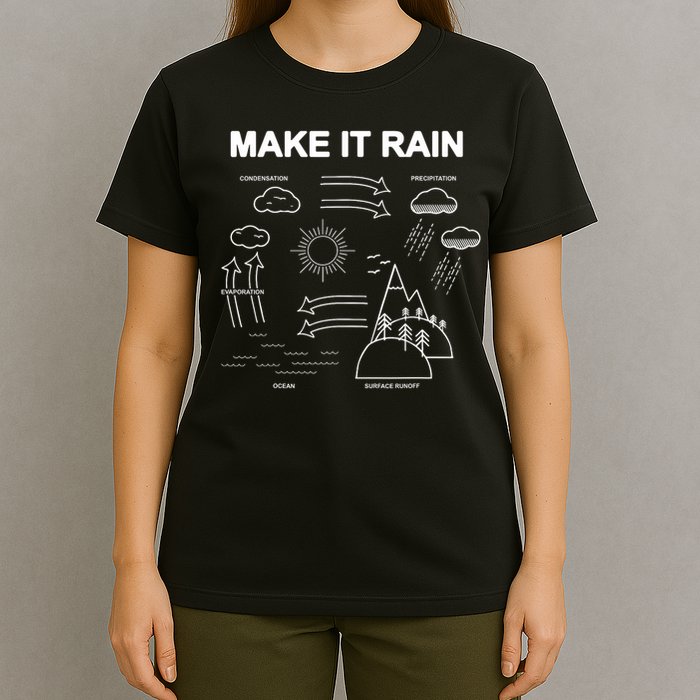 Make It Rain Cycle Process Sketch T-Shirt