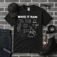 Make It Rain Cycle Process Sketch Tall T-Shirt