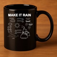 Make It Rain Cycle Process Sketch 11oz C Handle Ceramic Mug