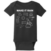 Make It Rain Cycle Process Sketch Baby Bodysuit