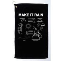 Make It Rain Cycle Process Sketch Golf Towel