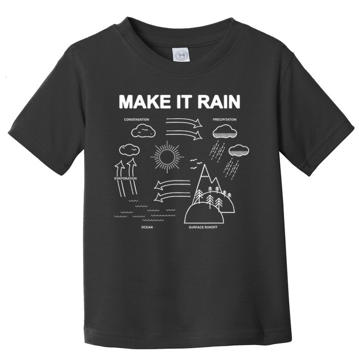 Make It Rain Cycle Process Sketch Toddler T-Shirt