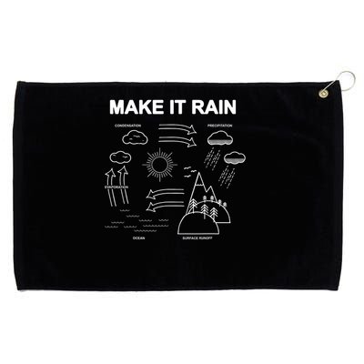 Make It Rain Cycle Process Sketch Grommeted Golf Towel
