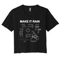 Make It Rain Cycle Process Sketch Crop Top