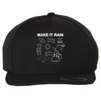 Make It Rain Cycle Process Sketch Wool Snapback Cap