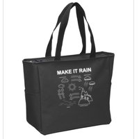 Make It Rain Cycle Process Sketch Zip Tote Bag