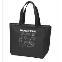 Make It Rain Cycle Process Sketch Zip Tote Bag