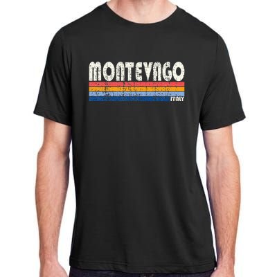 Montevago Italy Retro 70s 80s Style Adult ChromaSoft Performance T-Shirt