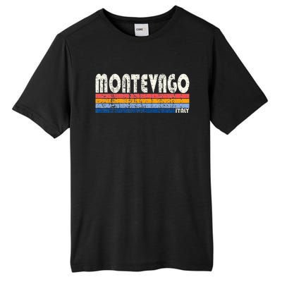 Montevago Italy Retro 70s 80s Style Tall Fusion ChromaSoft Performance T-Shirt