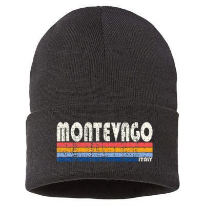 Montevago Italy Retro 70s 80s Style Sustainable Knit Beanie