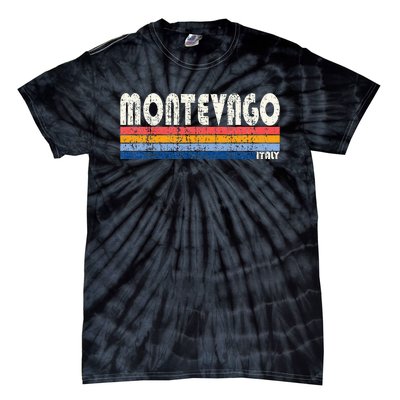 Montevago Italy Retro 70s 80s Style Tie-Dye T-Shirt