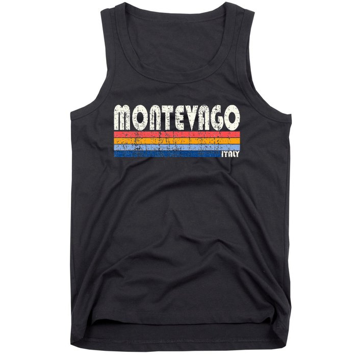 Montevago Italy Retro 70s 80s Style Tank Top