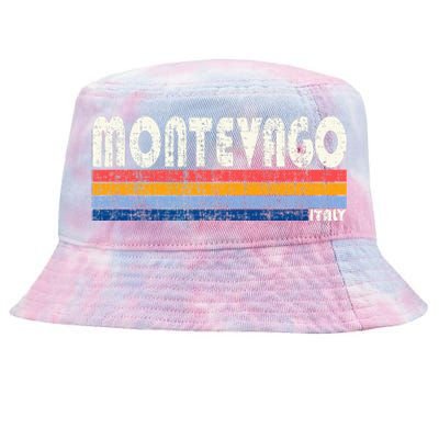 Montevago Italy Retro 70s 80s Style Tie-Dyed Bucket Hat