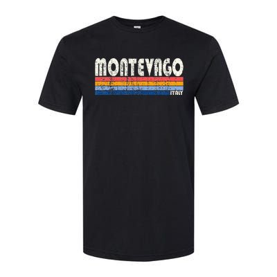 Montevago Italy Retro 70s 80s Style Softstyle CVC T-Shirt