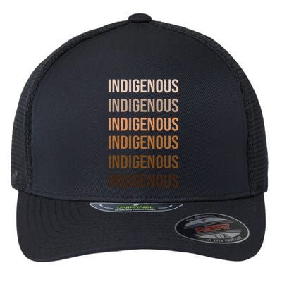 Matisyahu Indigenous Repeated Word Flexfit Unipanel Trucker Cap