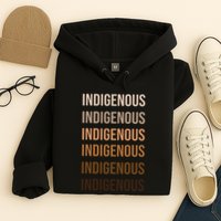 Matisyahu Indigenous Repeated Word Hoodie