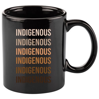 Matisyahu Indigenous Repeated Word 11oz C Handle Ceramic Mug