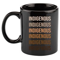 Matisyahu Indigenous Repeated Word 11oz C Handle Ceramic Mug