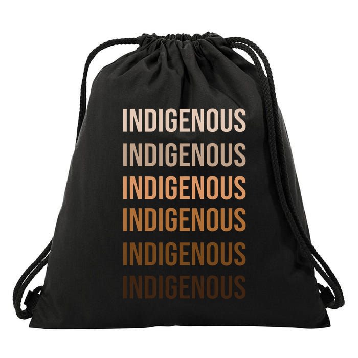 Matisyahu Indigenous Repeated Word Drawstring Bag