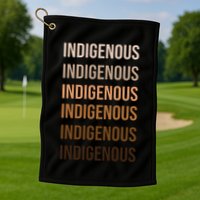 Matisyahu Indigenous Repeated Word Golf Towel