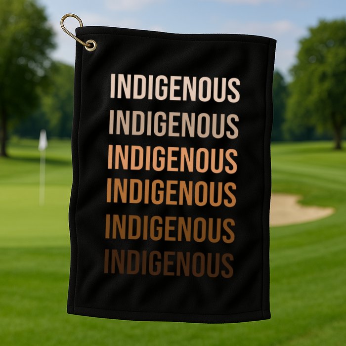 Matisyahu Indigenous Repeated Word Golf Towel