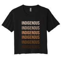 Matisyahu Indigenous Repeated Word Crop Top