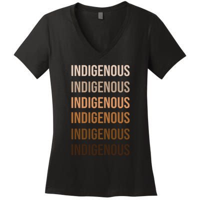 Matisyahu Indigenous Repeated Word Women's V-Neck T-Shirt