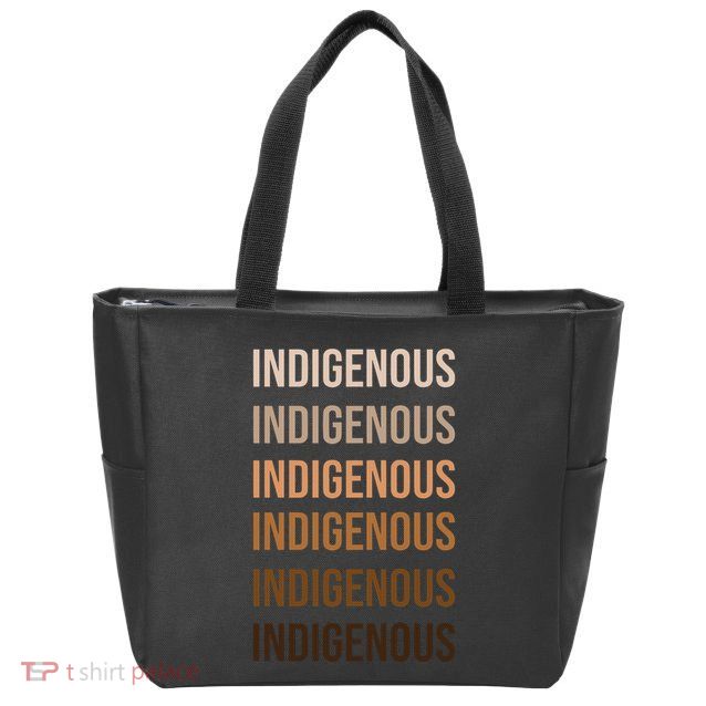 Matisyahu Indigenous Repeated Word Zip Tote Bag