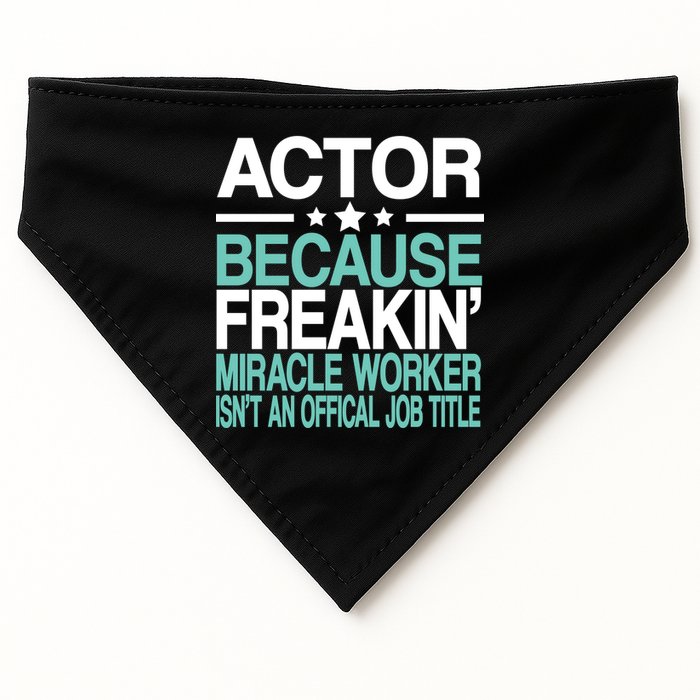 Miracle Worker Actor Job Title USA-Made Doggie Bandana