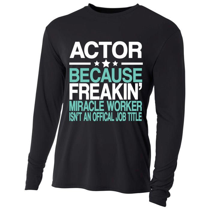 Miracle Worker Actor Job Title Cooling Performance Long Sleeve Crew