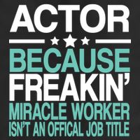 Miracle Worker Actor Job Title Golf Towel