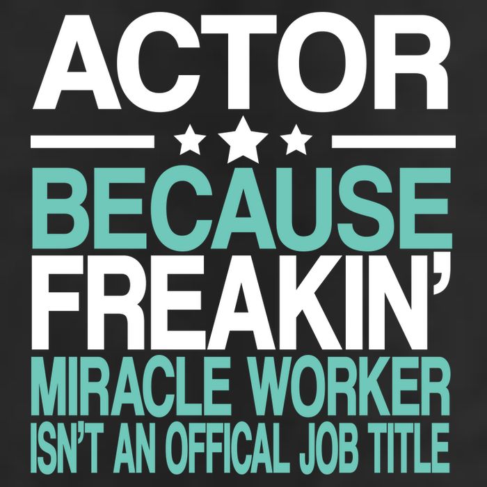 Miracle Worker Actor Job Title Golf Towel