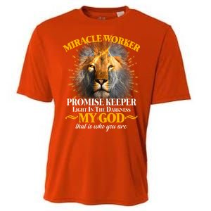 Miracle Worker Promise Keeper Lion Cooling Performance Crew T-Shirt