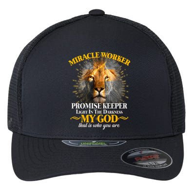 Miracle Worker Promise Keeper Lion Flexfit Unipanel Trucker Cap