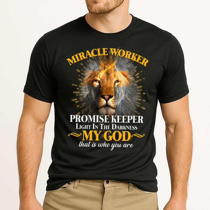 Miracle Worker Promise Keeper Lion Cooling Performance Crew T-Shirt