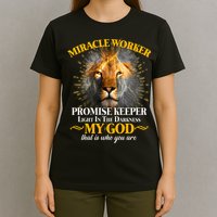 Miracle Worker Promise Keeper Lion T-Shirt