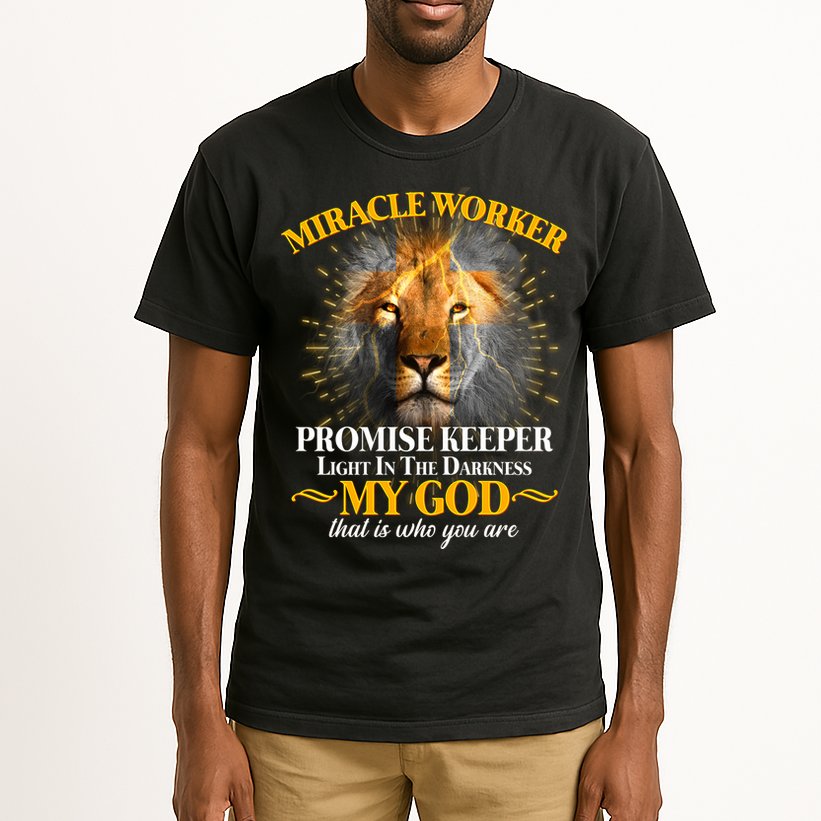 Miracle Worker Promise Keeper Lion Tall T-Shirt