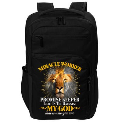 Miracle Worker Promise Keeper Lion Impact Tech Backpack