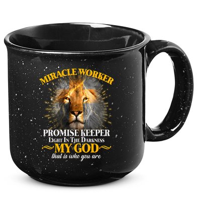 Miracle Worker Promise Keeper Lion 15oz Campfire Ceramic Mug