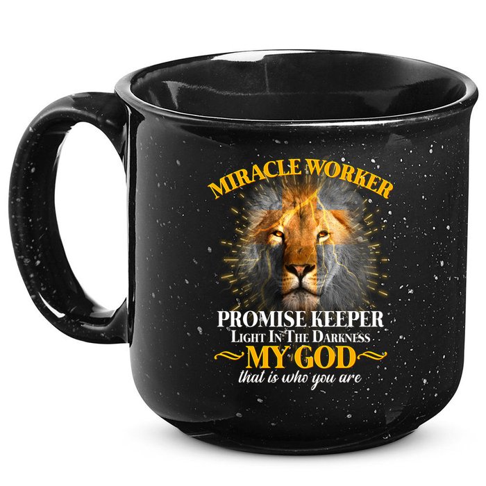 Miracle Worker Promise Keeper Lion 15oz Campfire Ceramic Mug