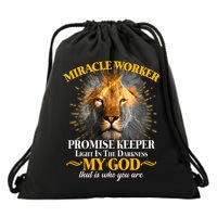 Miracle Worker Promise Keeper Lion Drawstring Bag