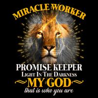 Miracle Worker Promise Keeper Lion Drawstring Bag