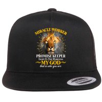 Miracle Worker Promise Keeper Lion Flat Bill Trucker Hat