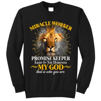 Miracle Worker Promise Keeper Lion Tall Sweatshirt