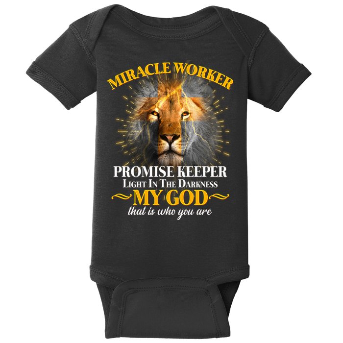 Miracle Worker Promise Keeper Lion Baby Bodysuit